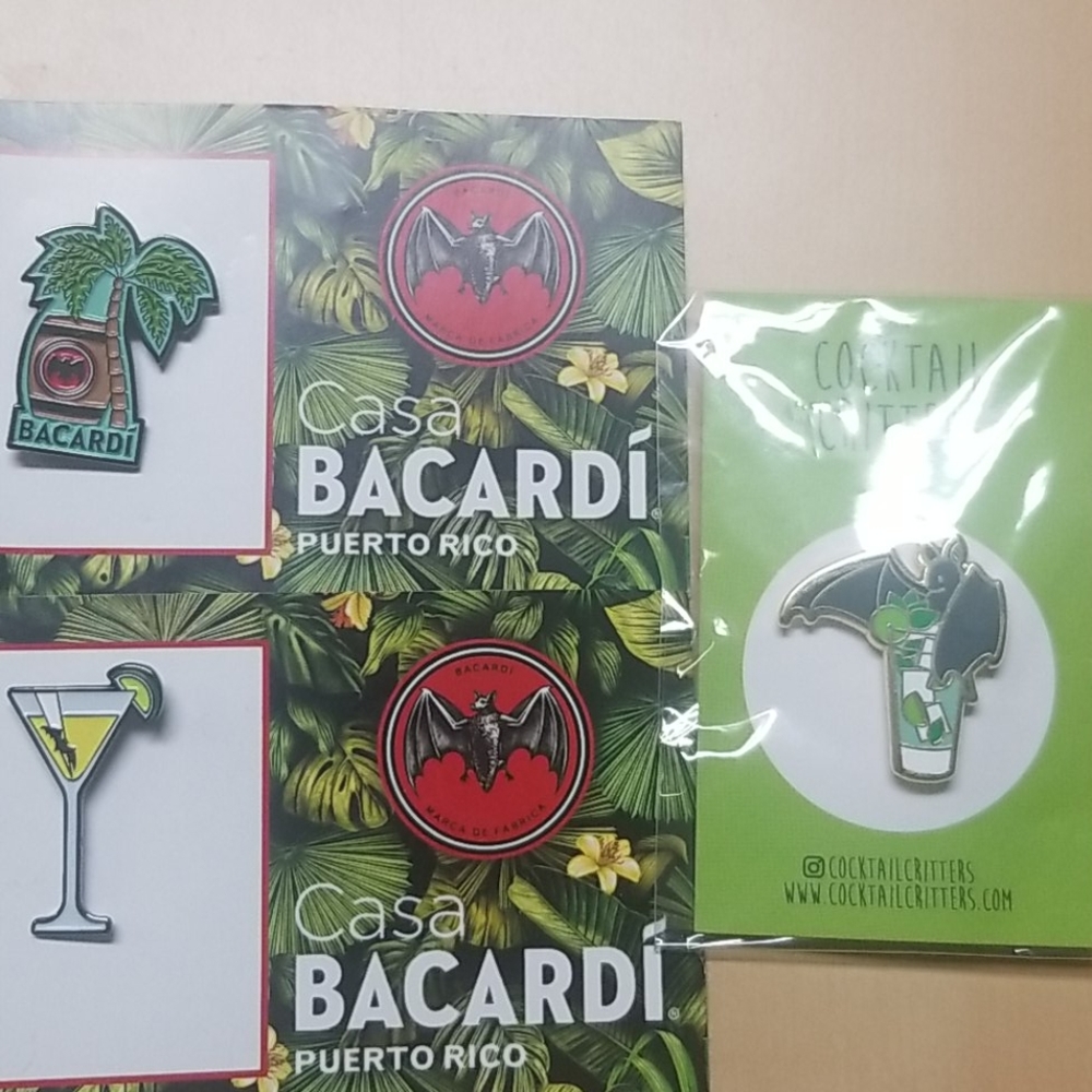 Triple Bundle Bacardi Pin Set - Picture 1 of 1